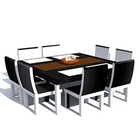 Dinner table 3D Object | FREE Artlantis Objects Download